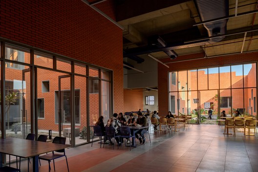 Prestige University / Sanjay Puri Architects - Interior Photography, Brick