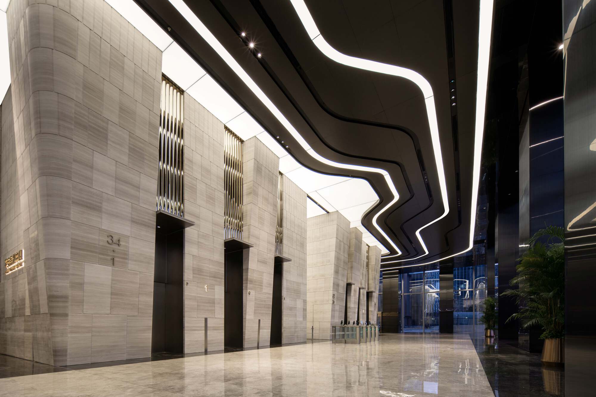 Gallery of Jinan Ping An Financial Center Interior Design / Nikken ...