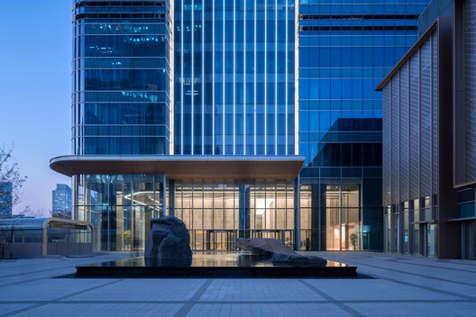Jinan Ping An Financial Center Interior Design / Nikken Sekkei - Exterior Photography, Glass
