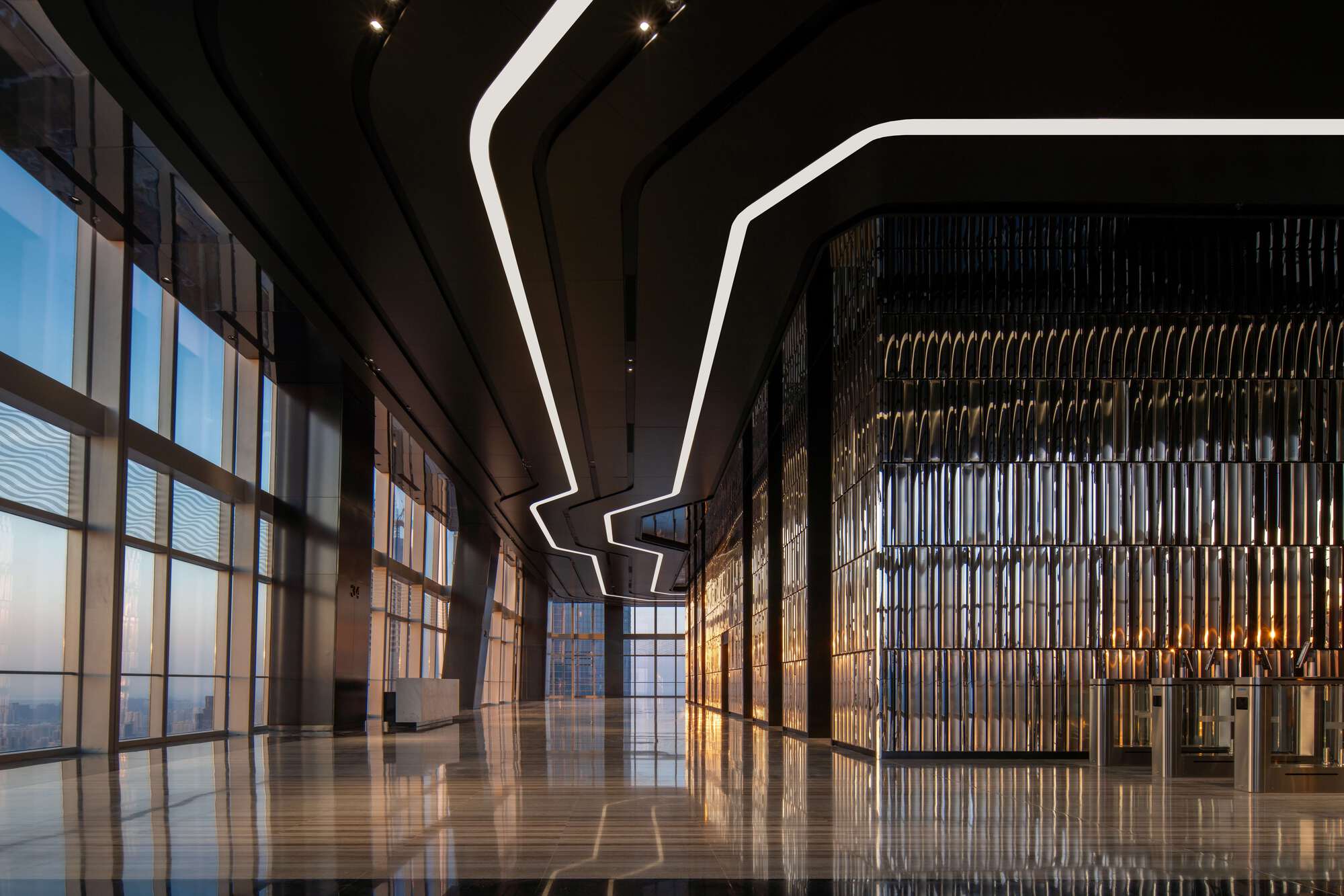 Gallery of Jinan Ping An Financial Center Interior Design / Nikken ...