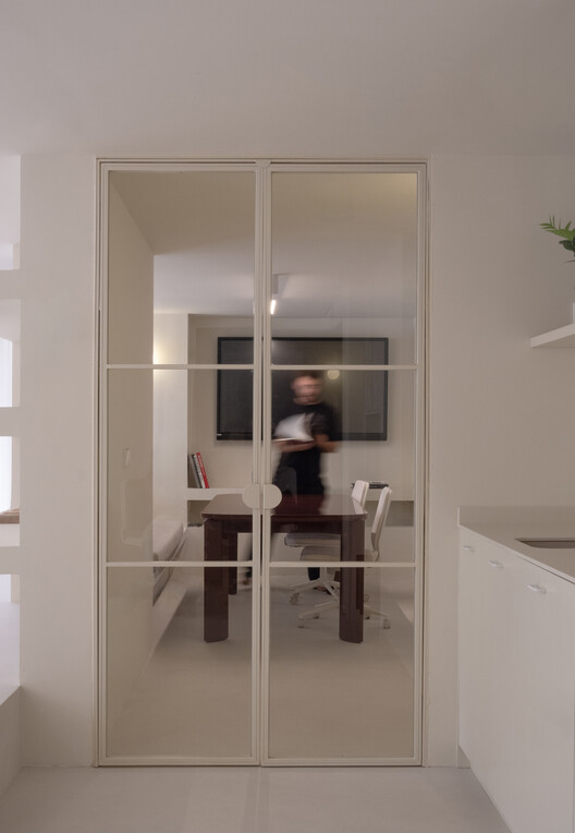 Unwhite Office / brenzo - Interior Photography, Closet, Wood, Door, Glass