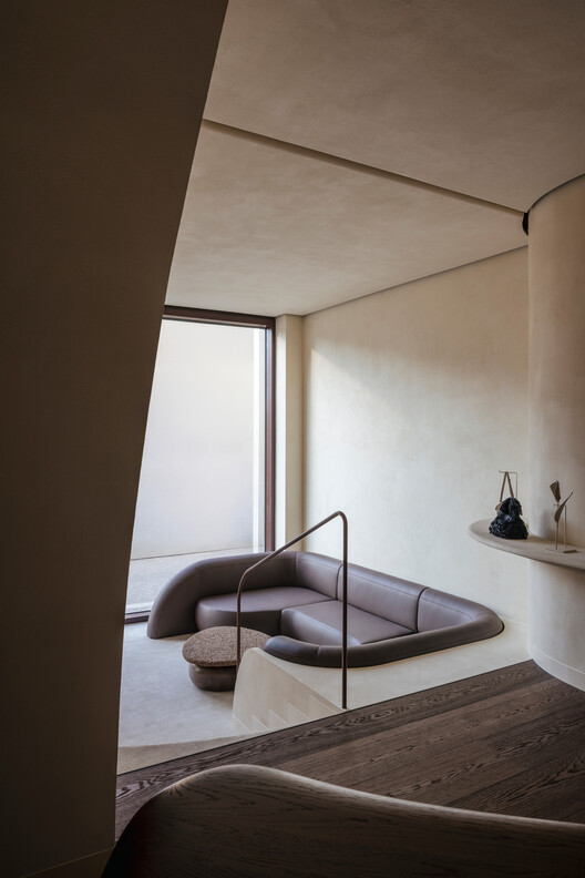 Polène Boutique / Snøhetta - Interior Photography, Living Room, Concrete