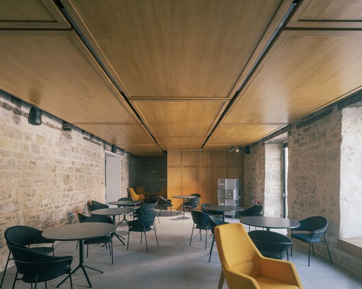 La Manufacture Cultural Center / MARS Architectes - Interior Photography, Dining room, Chair, Table