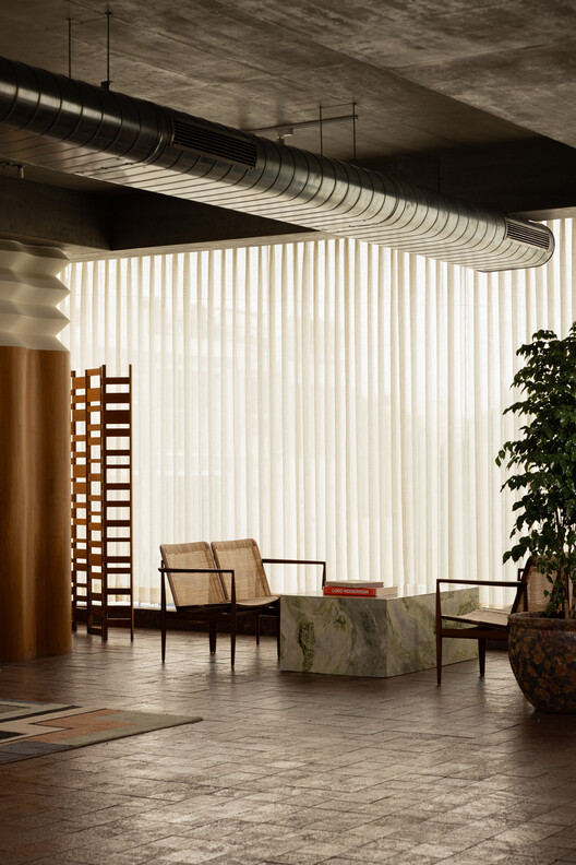 Landforms Office / Billboards - Interior Photography, Wood, Lighting, Chair