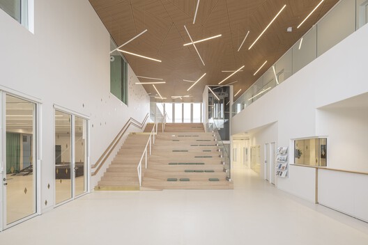 Borny Socio-Educational Center / ABC Studio - Interior Photography, Stairs, Wood