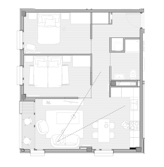 24 Viviendas Sociales en Igualada / 4RQ arquitectura + MBM Arquitectes 24 Viviendas Sociales en Igualada / 4RQ arquitectura + MBM Arquitectes - Imagen 24 de 26