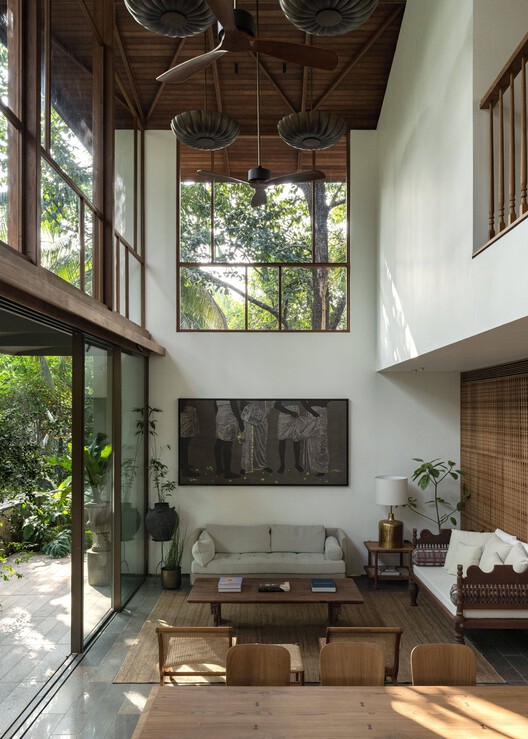 Ananda House / Thought Parallels - Interior Photography, Wood, Chair