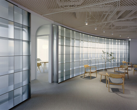 Good Finance Taichung Downtown Branch / Snøhetta - Interior Photography, Glass, Chair