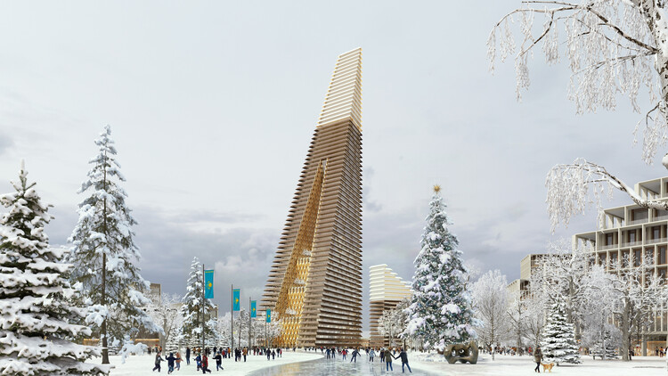 SOM Designs Landmark Mixed-Use Tower Complex for the New City of Alatau in Kazakhstan - Image 2 of 7