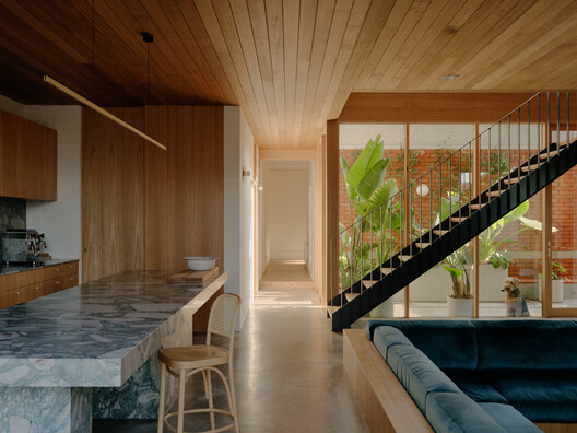 Barkly House  / Ha Architecture - Interior Photography, Wood, Table, Chair, Countertop