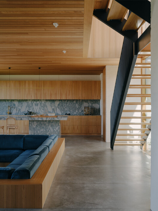 Barkly House  / Ha Architecture - Interior Photography, Living Room, Wood, Stairs