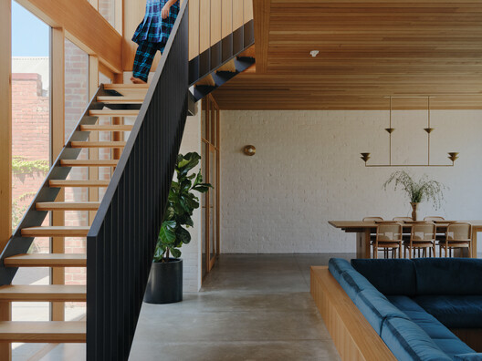 Barkly House  / Ha Architecture - Interior Photography, Wood, Stairs, Handrail