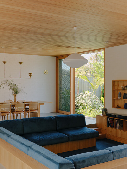 Barkly House  / Ha Architecture - Interior Photography, Living Room, Wood, Sofa, Table, Lighting