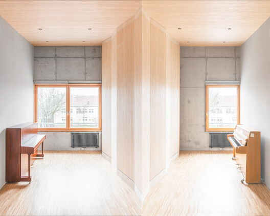 Center for Language and Movement / AFF architekten - Interior Photography, Wood