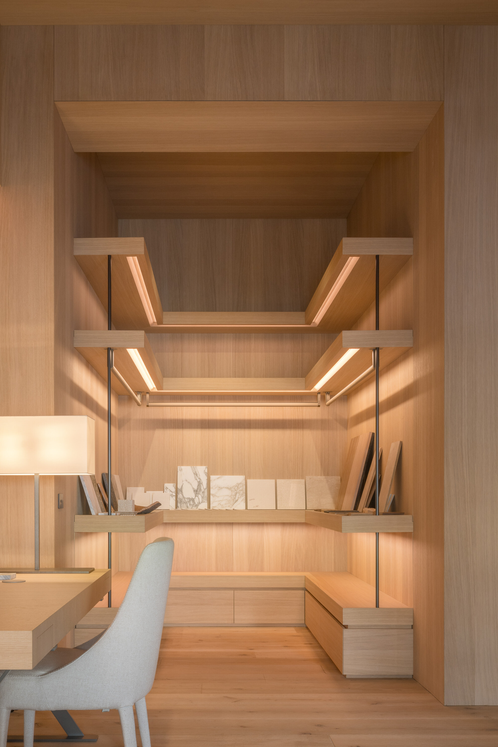 Gallery of Transforming a Concrete Shell into a Wooden Interior Shaped ...