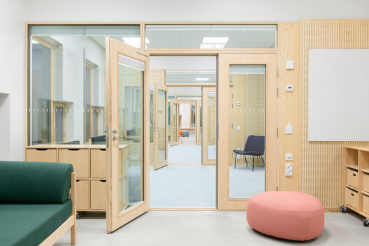 Postiljooni Daycare Center / Verstas Architects - Interior Photography, Wood, Lighting, Door, Glass, Chair
