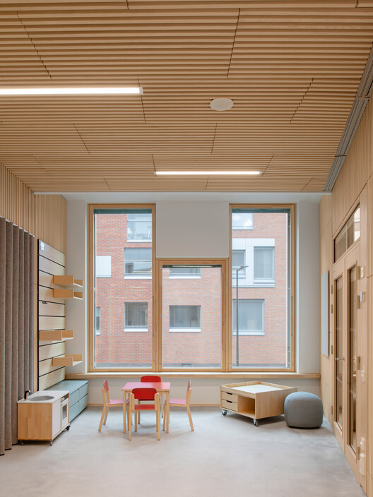 Postiljooni Daycare Center / Verstas Architects - Interior Photography, Wood