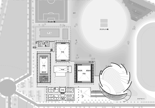 Sports and Cultural Complex IIT Hyderabad / IITH Campus Design Team of the University of Tokyo + NIHON SEKKEI + APL design workshop - Image 34 of 35