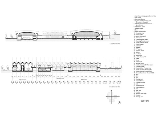 Sports and Cultural Complex IIT Hyderabad / IITH Campus Design Team of the University of Tokyo + NIHON SEKKEI + APL design workshop - Image 35 of 35