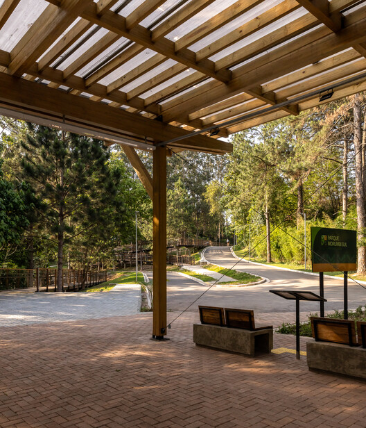 Morumbi Sul Park / Base Urbana - Interior Photography, Wood, Beam
