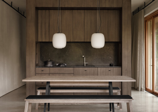 Copper House / Fabrication Studio - Interior Photography, Kitchen, Wood, Table, Countertop