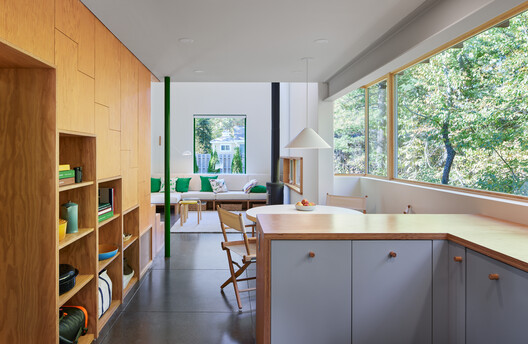 Liten Hytte House / Bohlin Cywinski Jackson - Interior Photography, Wood, Kitchen, Lighting, Countertop, Shelving, Glass, Chair