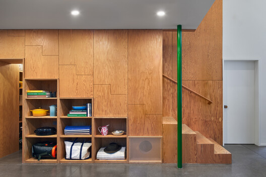 Liten Hytte House / Bohlin Cywinski Jackson - Interior Photography, Closet, Wood, Shelving