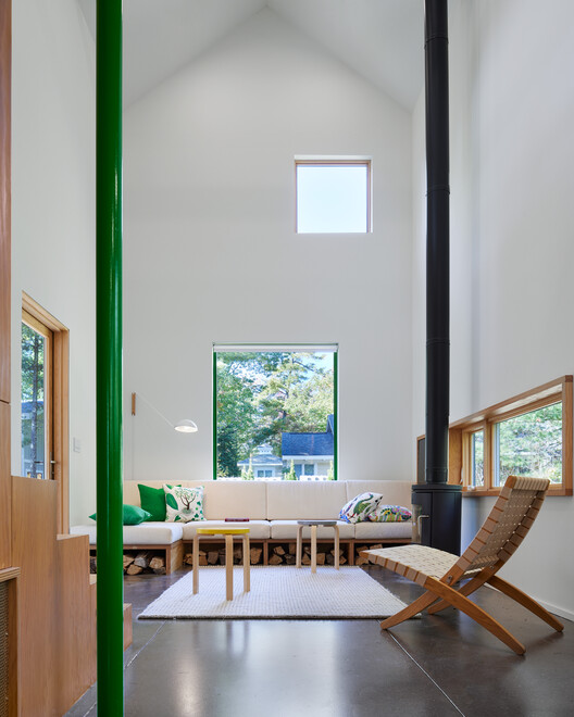 Liten Hytte House / Bohlin Cywinski Jackson - Interior Photography, Dining room, Wood, Lighting, Chair