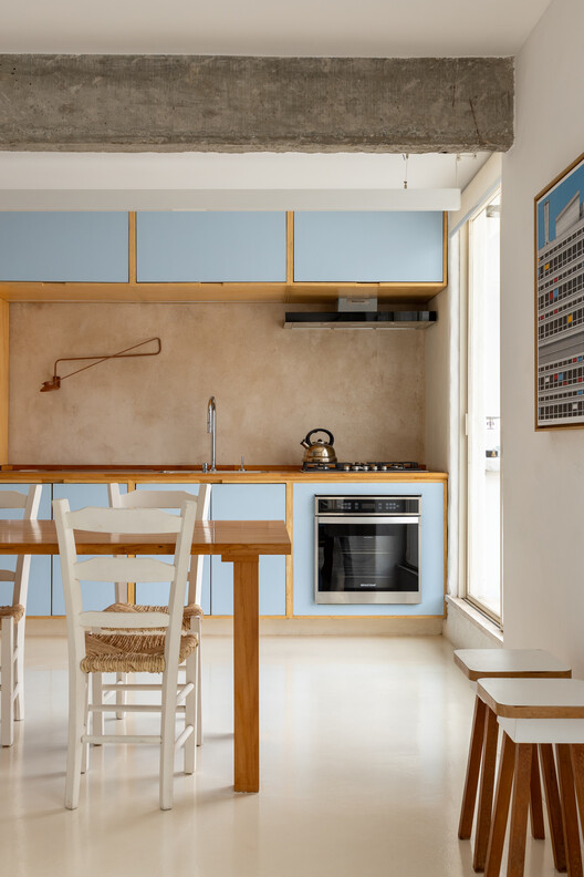 Apartamento Aclimação / Margem Arquitetos Apartamento Aclimação / Margem Arquitetos - Fotografía interior, Cocina, Madera, Sillas, Encimera