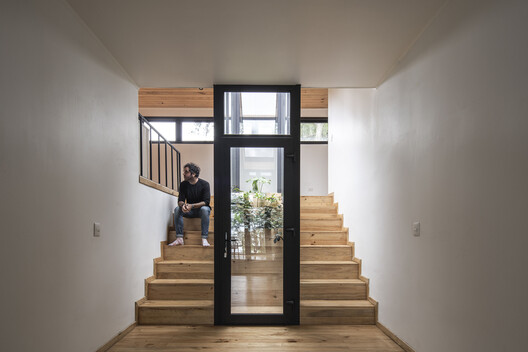 Casa La Ladera / Estudio Diagonal - Interior Photography, Stairs, Wood, Door, Handrail