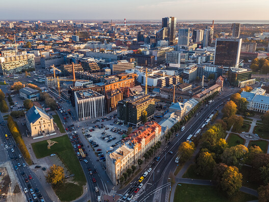 The site for the Installation Competition in front of the Estonian Museum of Architecture. Photo by Kaupo Kalda