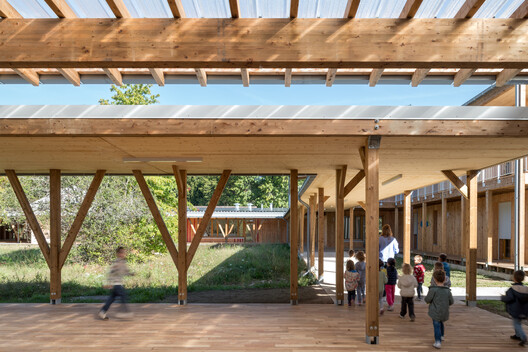 Leisure Center of Uzurat / atelier quatre + R2K Architectes - Interior Photography, Wood, Beam