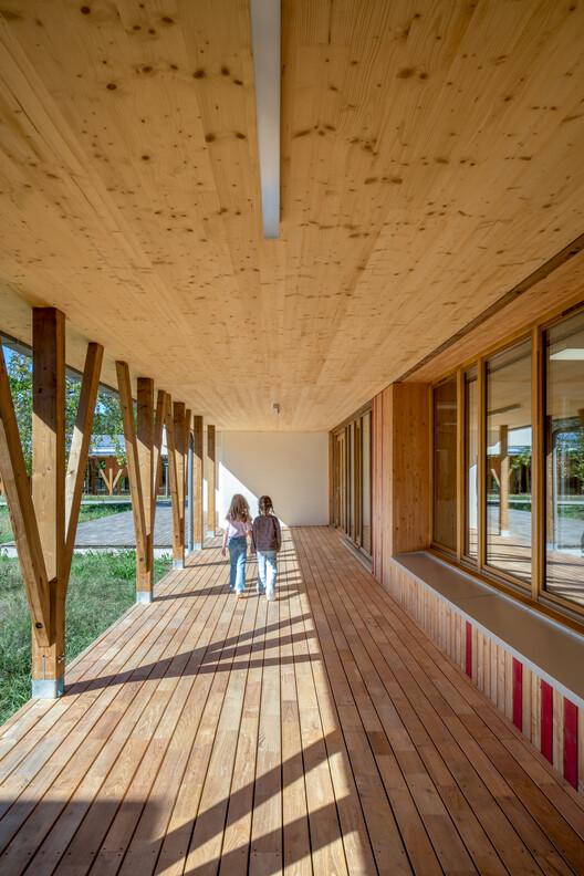 Leisure Center of Uzurat / atelier quatre + R2K Architectes - Interior Photography, Wood, Beam