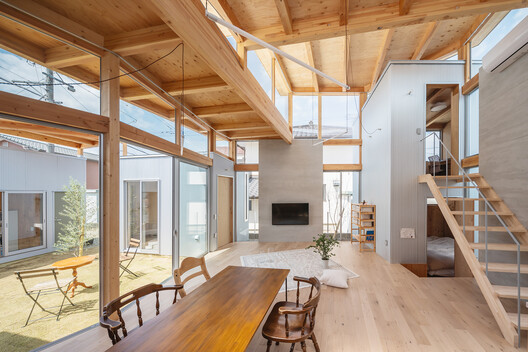 House in Umenoki / Hidekazu Kishi Architects - Interior Photography, Wood, Beam