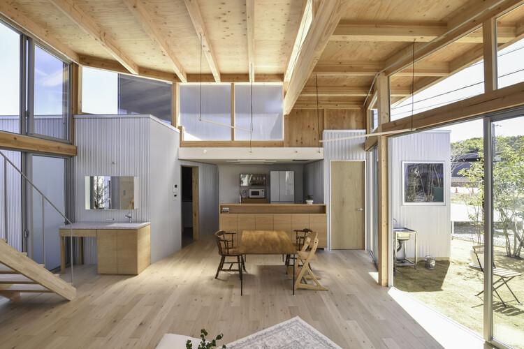 梅野木住宅 / Hidekazu Kishi Architects - 室内图, 厨房, 木头, 梁