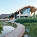 Lakeside Restaurant at Silk Road Friendship Park / THAD SUP Atelier - Exterior Photography, Restaurant