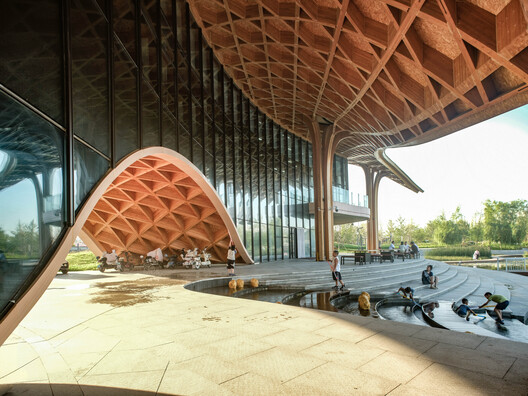 Lakeside Restaurant at Silk Road Friendship Park / THAD SUP Atelier Lakeside Restaurant at Silk Road Friendship Park / THAD SUP Atelier - Image 7 of 25