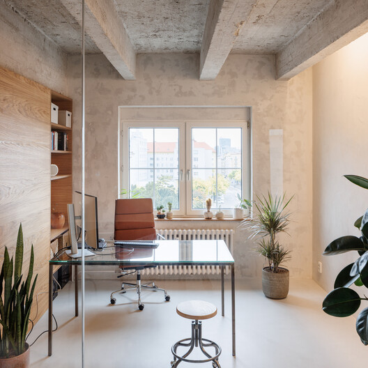 Apartment Conversion into a Creative Studio / alchitekt - Interior Photography, Chair, Wood, Table, Lighting