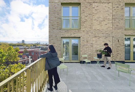 De Hartenrust Residential Building / van Bergen Kolpa architects De Hartenrust Residential Building / van Bergen Kolpa architects - Exterior Photography, Facade, Balcony