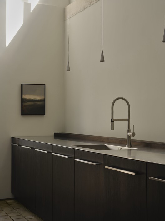 Kreuzberghof Front House / Nidus - Interior Photography, Kitchen, Countertop, Sink