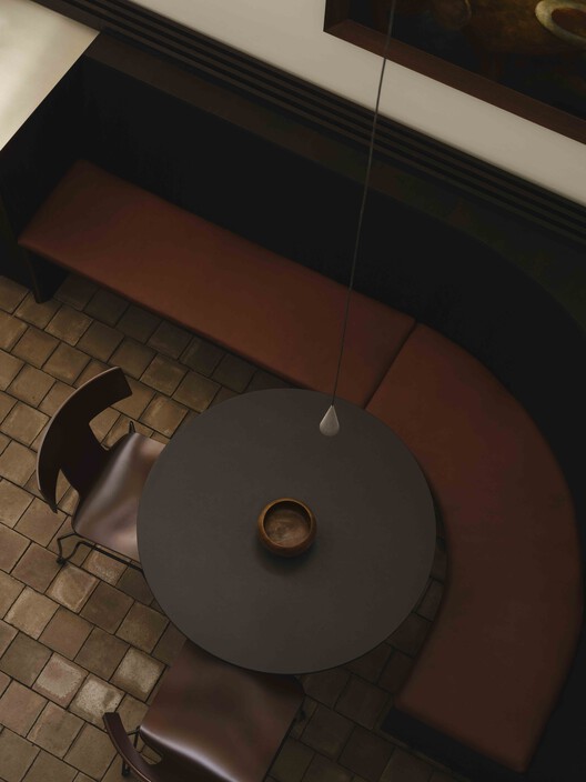 Kreuzberghof Front House / Nidus - Interior Photography, Table, Chair