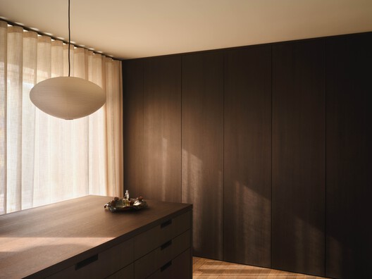 Kreuzberghof Front House / Nidus - Interior Photography, Kitchen, Wood, Lighting