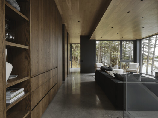 Maison de la Pointe / YH2 Architecture - Interior Photography, Wood, Door, Glass, Chair