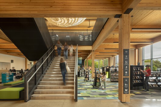 Redmond Library / Miller Hull Partnership Redmond Library / Miller Hull Partnership - Interior Photography, Stairs