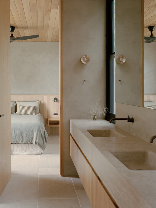 Anglesea House / Eckersley Architects - Interior Photography, Bathroom, Wood, Sink, Countertop, Door