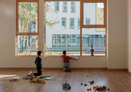 Block Kindergarten / SoBA - Interior Photography, Wood