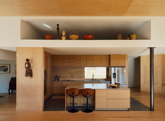 Artist Residence and Studio in NY / Horizontal Design - Interior Photography, Kitchen, Wood, Countertop, Lighting, Chair