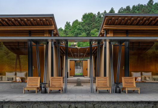 Nanshan Junning Resort / Atelier LAI - Exterior Photography, Wood, Column, Courtyard