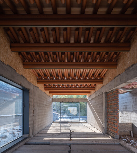 Nanshan Junning Resort / Atelier LAI - Interior Photography, Wood, Beam, Concrete
