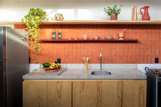 Perobinha House / PORO Arquitetura Perobinha House / PORO Arquitetura - Interior Photography, Kitchen, Wood, Countertop, Sink